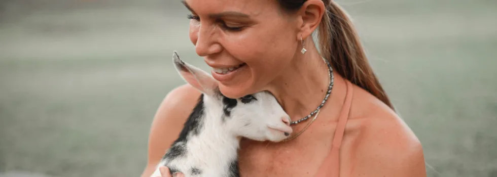 Goat yoga in Anahola