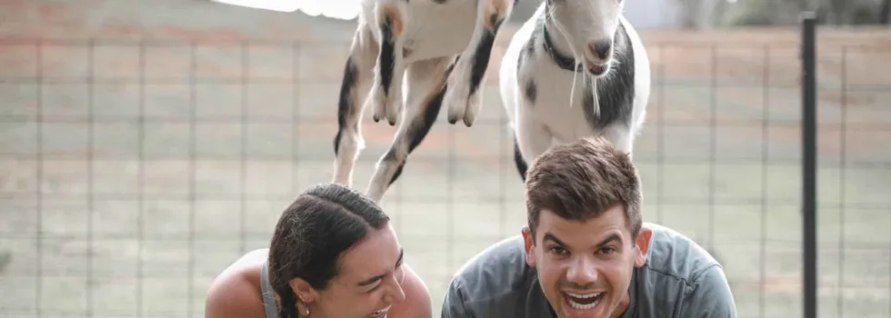 Goat yoga for couples kauai