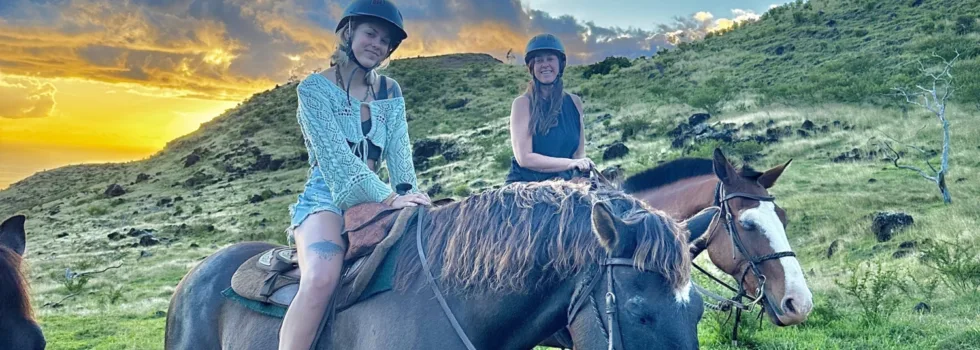 Sunset horse trail ride kapolei