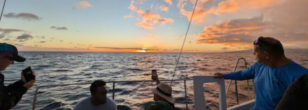 Small sunset swim waikiki catamaran