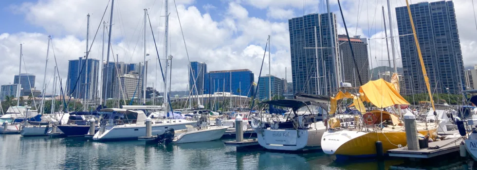 Ala wai boat harbor dock