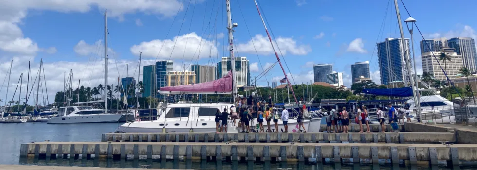 Ala wai boat harbor passengar loading