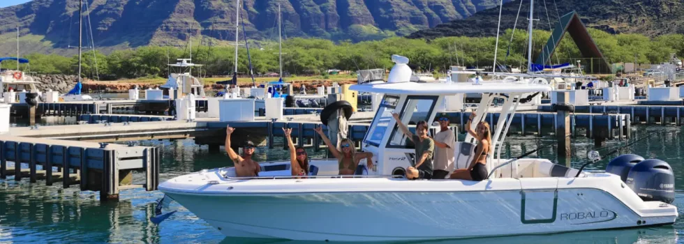 Waianae boat harbor dolphin tour
