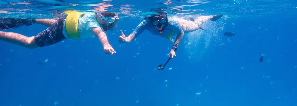 Small catamaran snorkeling waikiki
