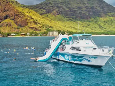 Water Slide Snorkeling and Activity Boat: Fun boat for kids hawaii thumb