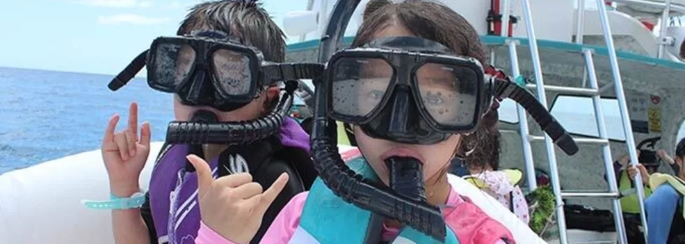 Kids snorkel boat oahu