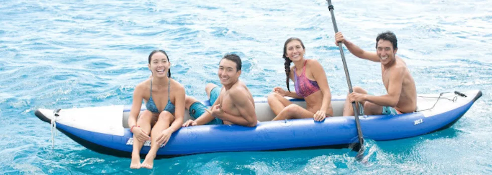 Kayak from activitiy boat oahu