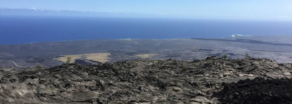 Hilina pali overlook by bike tour