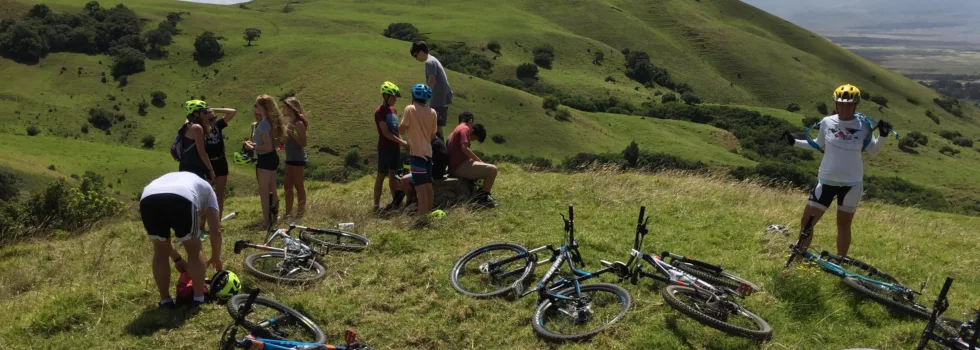 Eletric bike tour resting in waimea hawaii
