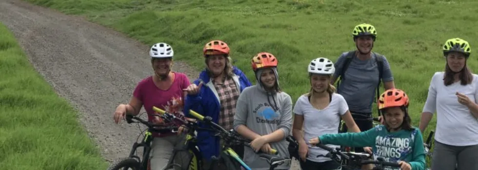 Bike ride through big island pasture land