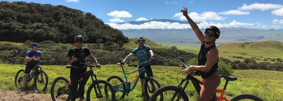 Mountain biking through big island hawaii tour