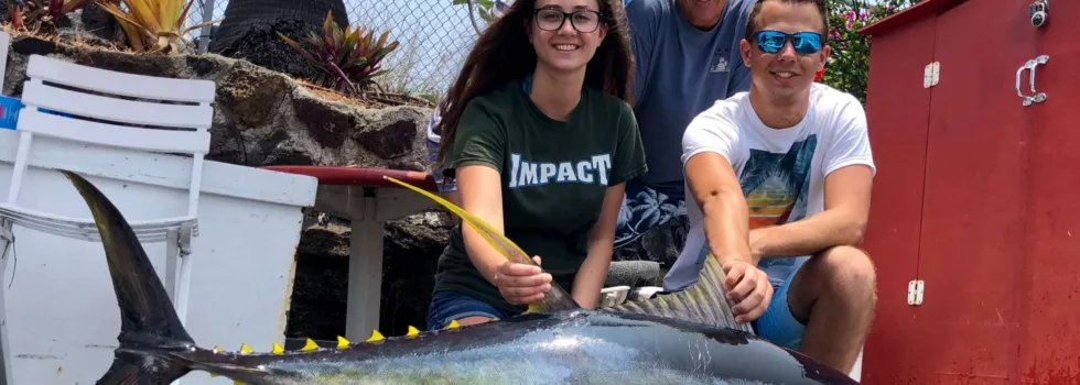 Family fishing kona