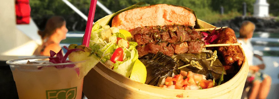 Dinner menu boat cruise kona