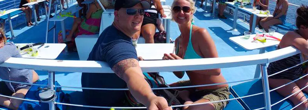 Kona Dolphin Boat Selfie