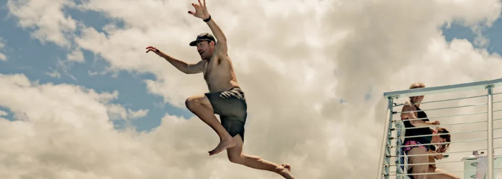 Kona snorkel catamaran with jump platform