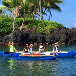 Outrigger Canoe to Captain Cook Monument