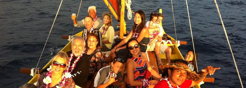 Hawaiian canoe sailing charter