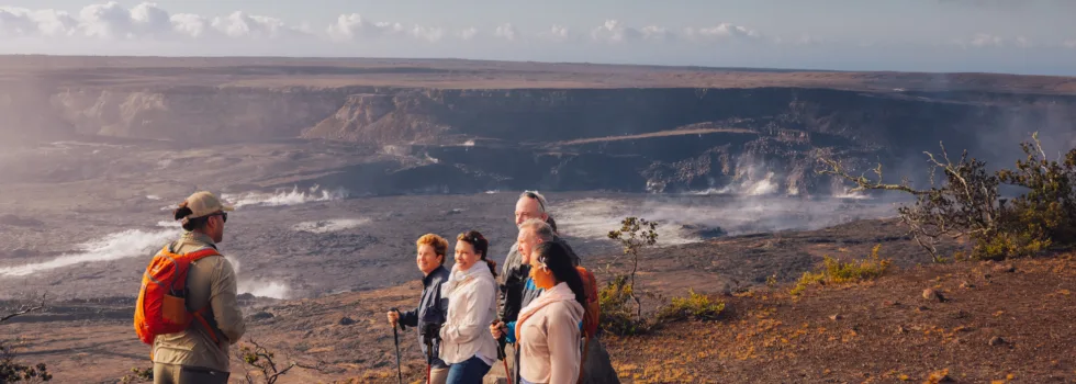 Volcano tour halemaumau view