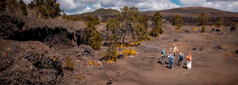 Volcano guided tour of mauna ulu trail