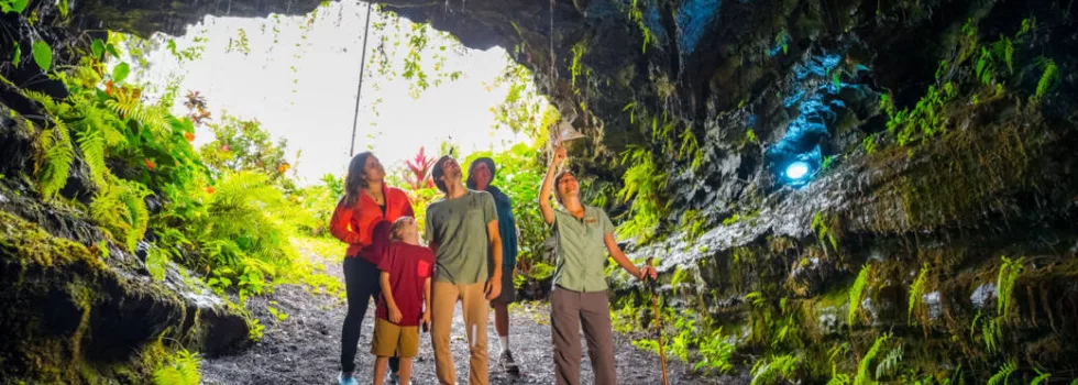 Lava tube guided hike hawaii