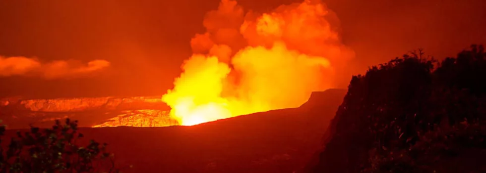 Lava view volcano hawaii