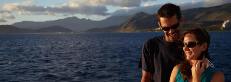 Sunset sail from hawaii