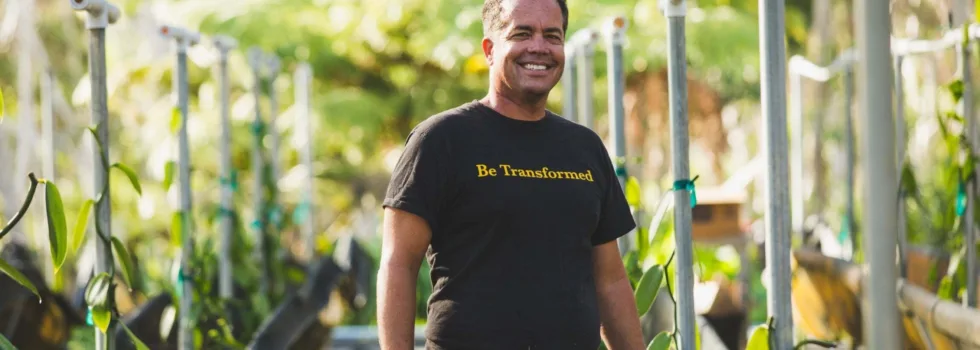 Hawaii vanilla farmer