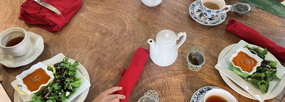 Lunch served at hawaii vanilla