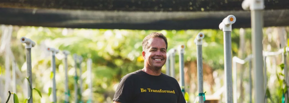 Hawaii vanilla farmer