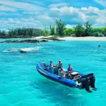 Kona Speedboat Captain Cook Snorkel: Zodiac snorkel thumb