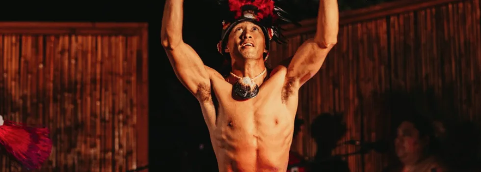 Male hula dancer kona