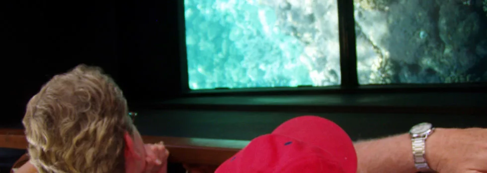 Glass bottom boat kona view