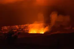 Kona Evening Volcano Guided Tour: Kona evening glow thumb