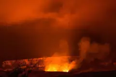 Kona Evening Volcano Guided Tour: Kona evening glow thumb