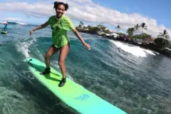 Learn to Surf in Kona Town: Easy waves kona