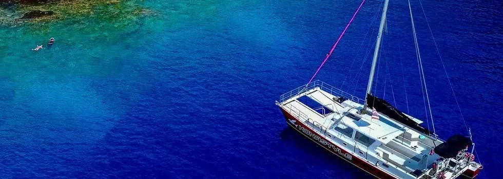 Captain cook snorkel catamaran
