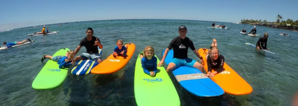 Surf school in kona