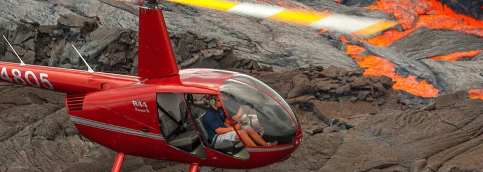 Lava Helicopter Tour Volcano Hawaii