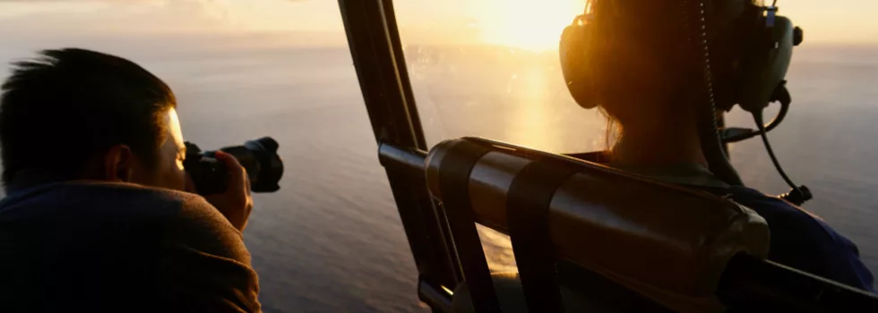 Honolulu at night romantic helicopter tours