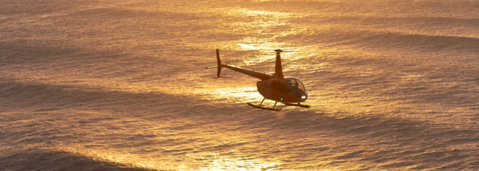 Private kona helicopter tour sunset