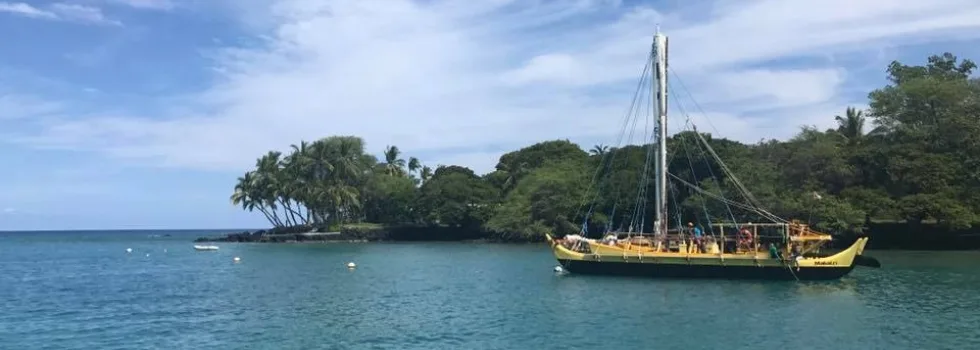 Keauhou bay canoe