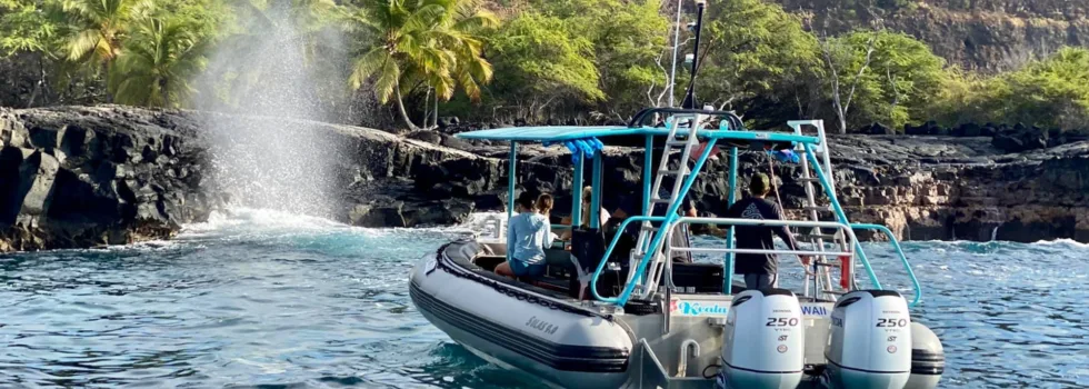 Kona blowhole fast boat