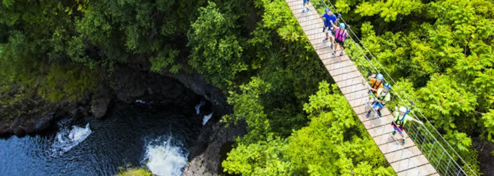 Bridge cross river hawaii