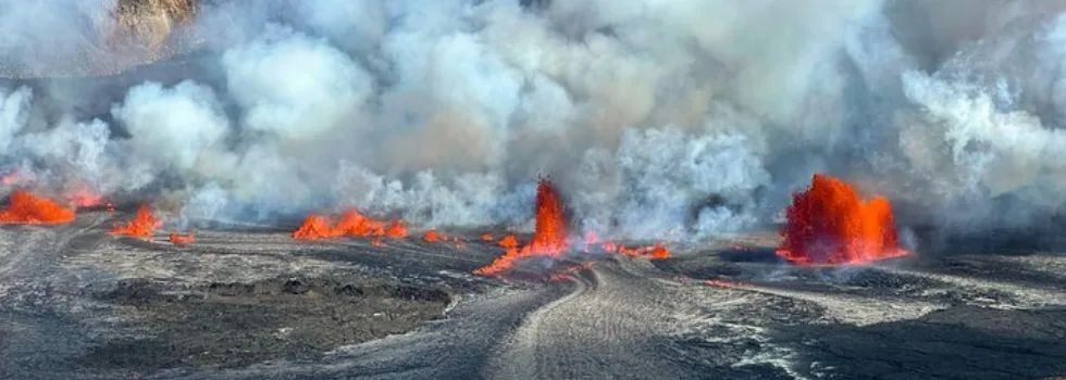 Lava in kilauea volcano