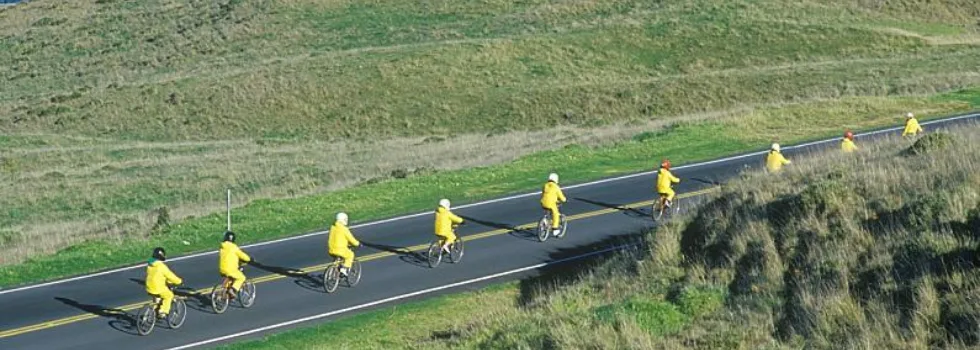 Downhill volcano bike tour