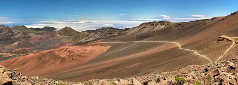 Sliding sands trail into haleakala