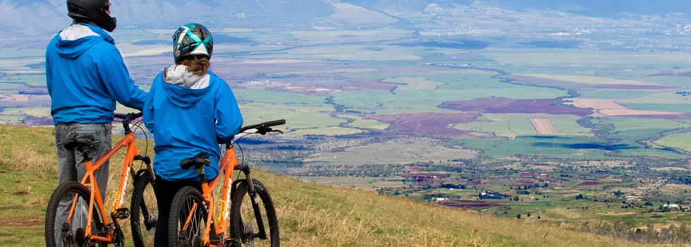 Bike tour haleakala upcountry maui view