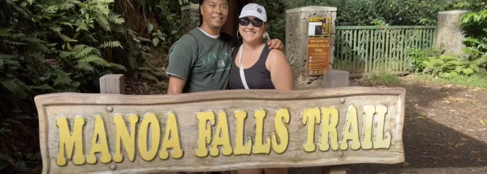 Ebike tour manoa falls sign
