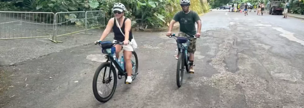 Leaving manoa by ebike