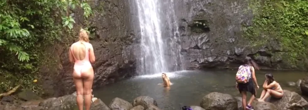Swim in manoa falls